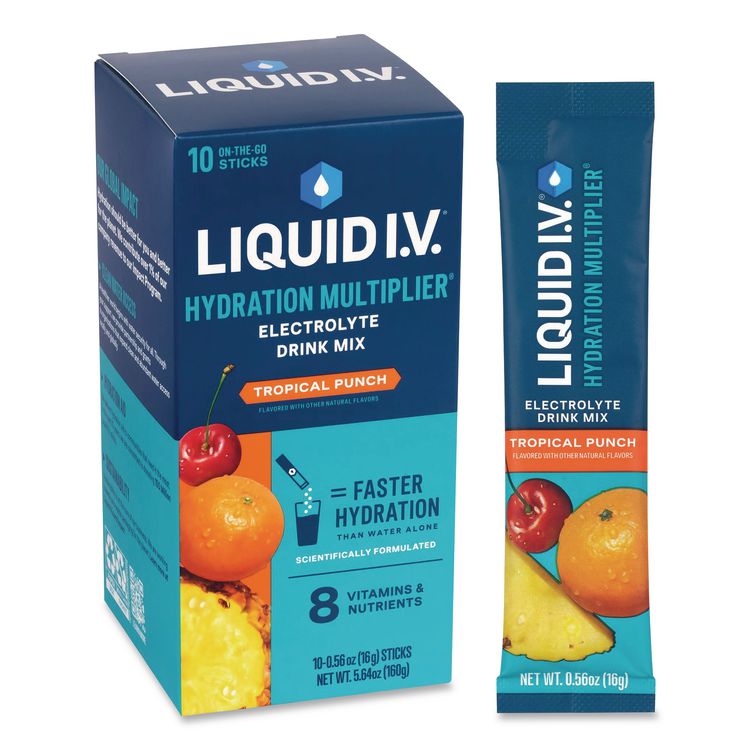 Hydration Multiplier Electrolyte Drink Mix Variety Pack, Assorted Flavors, Yields 16 oz per Stick, 30 Sticks/Carton