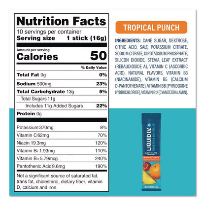 Hydration Multiplier Electrolyte Drink Mix Variety Pack, Assorted Flavors, Yields 16 oz per Stick, 30 Sticks/Carton