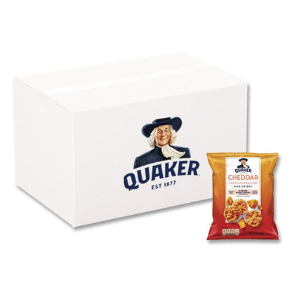 Rice Crisps, Cheddar Cheese, 0.67 oz Bag, 60 Bags/Carton