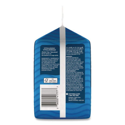 Fresh Care Flushable Cleansing Cloths, 1-Ply, 5 x 7.25, White, 168/Pack, 8 Packs/Carton