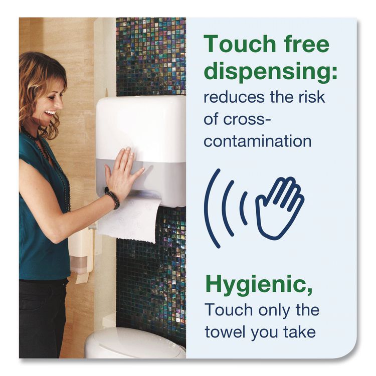 Matic Automatic Hand Towel Roll Dispensers, 15.4 x 9.8 x 16.1, White