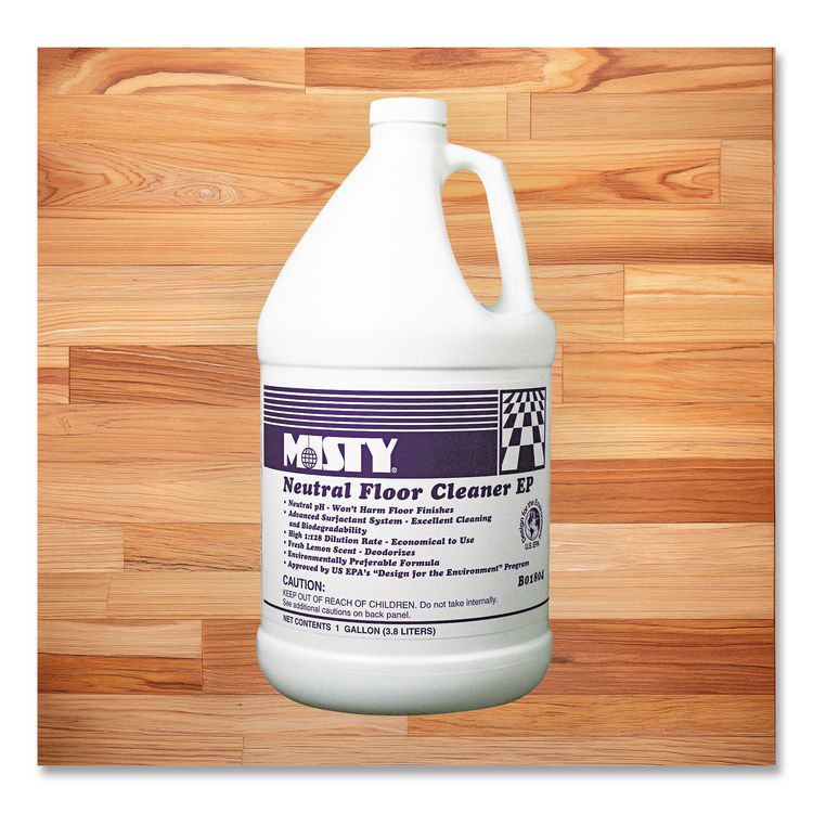 Neutral Floor Cleaner EP, Lemon Scent, 1 gal Bottle, 4/Carton