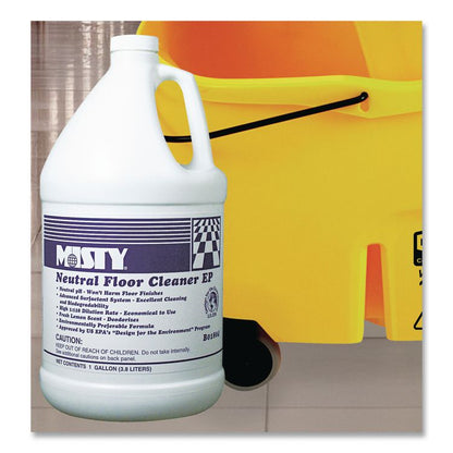 Neutral Floor Cleaner EP, Lemon Scent, 1 gal Bottle, 4/Carton