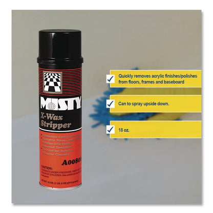 X-Wax Floor Stripper Spray, 18 oz Aerosol Spray