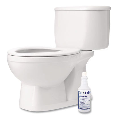 Secure Hydrochloric Acid Bowl Cleaner, Mint Scent, 32 oz Bottle, 12/Carton