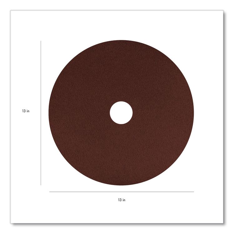 EcoPrep EPP Specialty Pads, 13", Maroon, 10/Carton