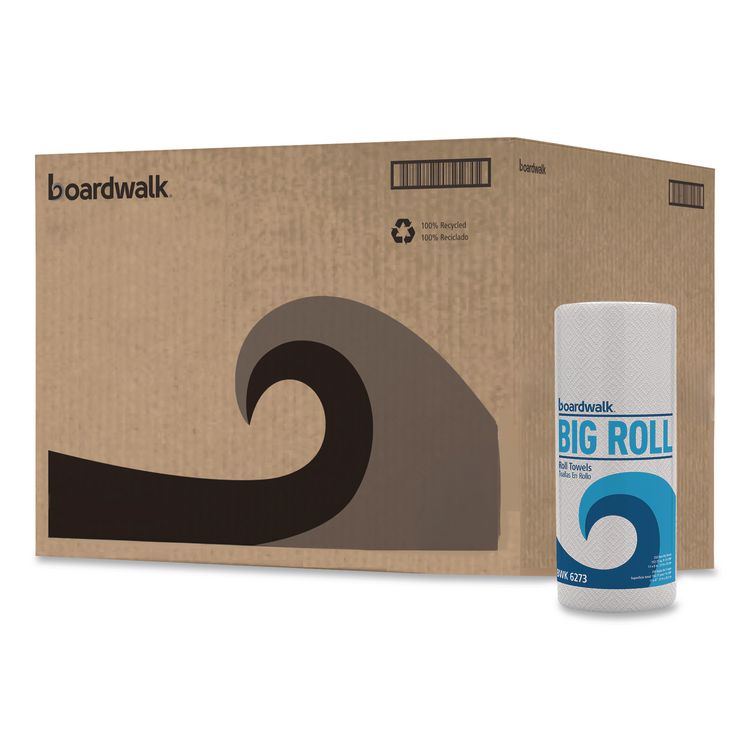 Kitchen Roll Towel, 2-Ply, 11 x 8.5, White, 250/Roll, 12 Rolls/Carton