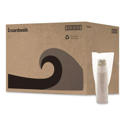 Deerfield Printed Paper Hot Cups, 8 oz, 50/Sleeve, 20 Sleeves/Carton