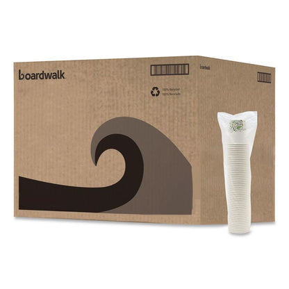 Deerfield Printed Paper Hot Cups, 10 oz, 50/Sleeve, 20 Sleeves/Carton