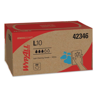 L10 Towels, POP-UP Box, 1-Ply, 10.25 x 9, White, 250/Box, 24 Boxes/Carton