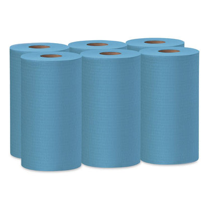 General Clean X60 Cloths, Small Roll, 13.5 x 19.6, Blue, 130/Roll, 6 Rolls/Carton