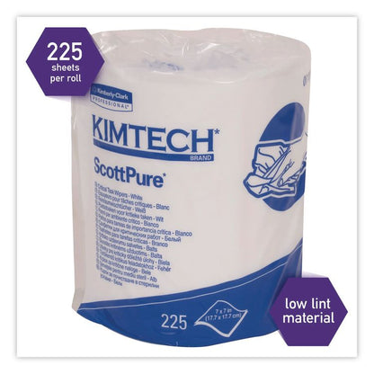 SCOTTPURE Critical Task, Center-Pull Roll Jr., 7 x 7, White, 225/Roll, 6/Carton
