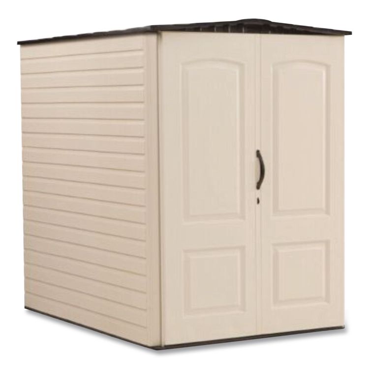 Vertical Storage Shed, 159 cu ft, 5 ft x 6 ft, Sandalwood