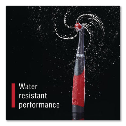 Reveal Power Scrubber, Red/White Nylon Bristles, 1.73" Brush, Red Plastic Handle
