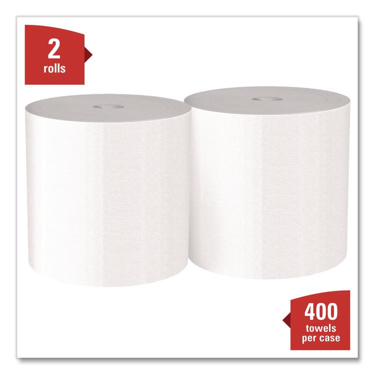 L40 Towels, Center-Pull, 10 x 13.2, White, 200/Roll, 2/Carton