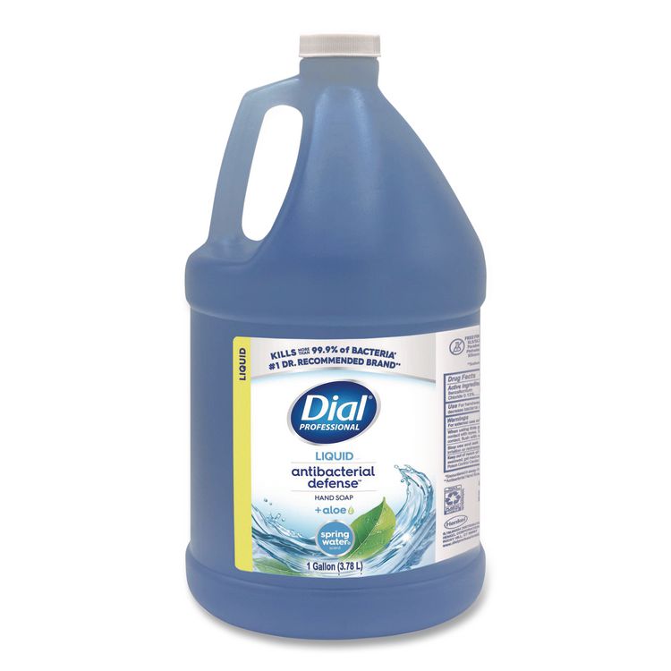 Antibacterial Defense Liquid Hand Soap, Spring Water Scent, 1 gal
