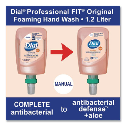 Antibacterial Defense Foaming Hand Wash Refill for FIT Manual Dispenser, Original Scent, 1.2 L, 3/Carton