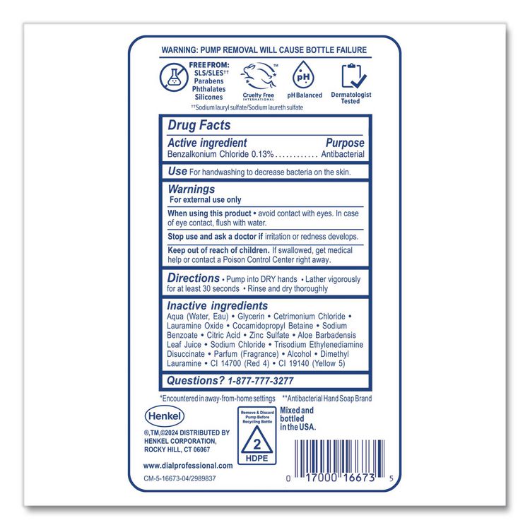 Antibacterial Defense Foaming Hand Wash Refill for FIT Touch Free Dispenser, Original Scent, 1 L, 3/Carton