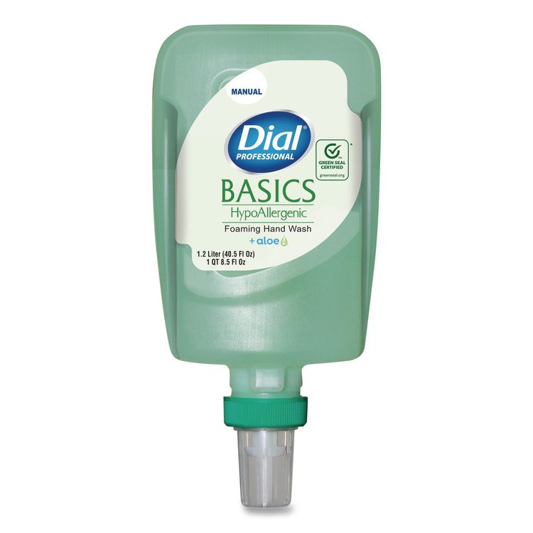 Basics Hypoallergenic Foaming Hand Wash Refill for FIT Manual Dispenser, Fresh Floral Scent, 1.2 L