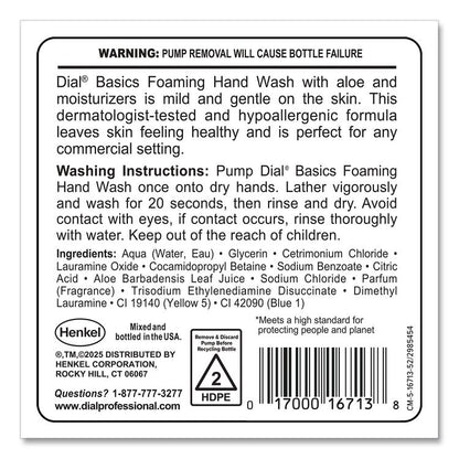 Basics Hypoallergenic Foaming Hand Wash Refill for FIT Manual Dispenser, Fresh Floral Scent, 1.2 L
