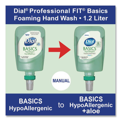 Basics Hypoallergenic Foaming Hand Wash Refill for FIT Manual Dispenser, Fresh Floral Scent, 1.2 L
