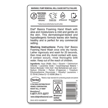 Basics Hypoallergenic Foaming Hand Wash Refill for FIT Touch Free Dispenser, Fresh Floral Scent, 1 L, 3/Carton