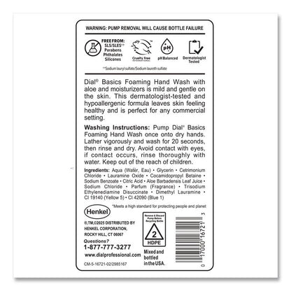 Basics Hypoallergenic Foaming Hand Wash Refill for FIT Touch Free Dispenser, Fresh Floral Scent, 1 L