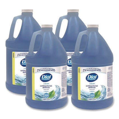 Antibacterial Defense Liquid Hand Soap, Spring Water Scent, 1 gal, 4/Carton
