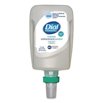 Antibacterial and Sensitive Foaming Hand Wash Refill for FIT Manual Dispenser, Fragrance-Free, 1.2 L, 3/Carton