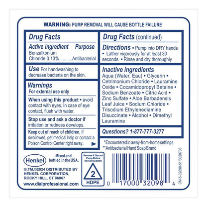 Antibacterial and Sensitive Foaming Hand Wash Refill for FIT Manual Dispenser, Fragrance-Free, 1.2 L, 3/Carton