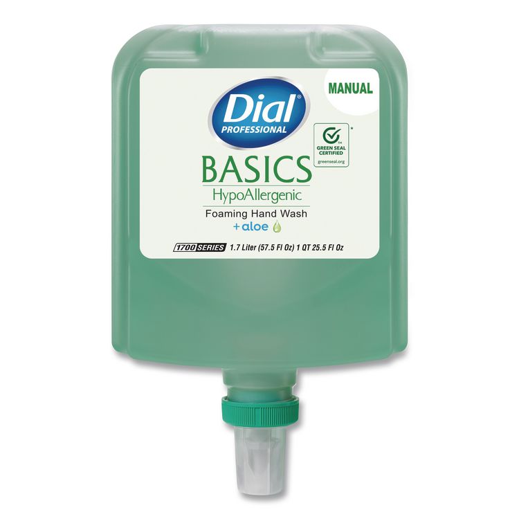 Basics Hypoallergenic Foaming Hand Wash Refill for 1700 Dispenser, Fresh Floral Scent, 1.7 L, 3/Carton