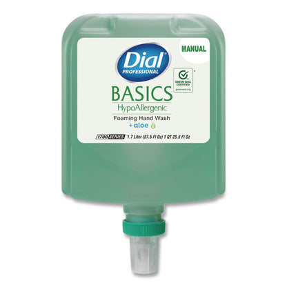 Basics Hypoallergenic Foaming Hand Wash Refill for 1700 Dispenser, Fresh Floral Scent, 1.7 L, 3/Carton