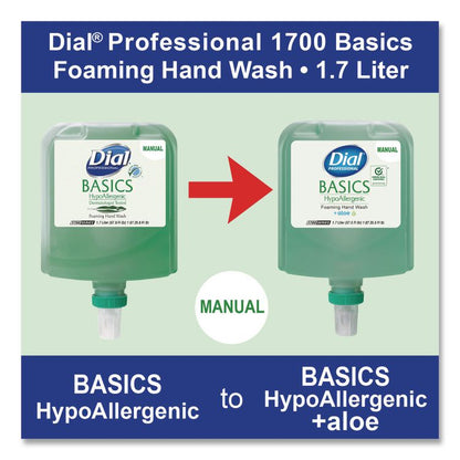 Basics Hypoallergenic Foaming Hand Wash Refill for 1700 Dispenser, Fresh Floral Scent, 1.7 L, 3/Carton