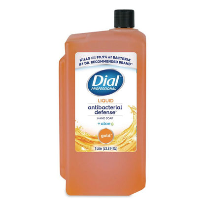 Antibacterial Defense Gold Liquid Hand Soap, 1 L, 8/Carton