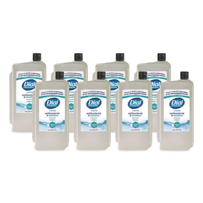 Antibacterial and Sensitive Liquid Hand Soap for 1 L Dispenser, Fragrance Free, 1 L, 8/Carton
