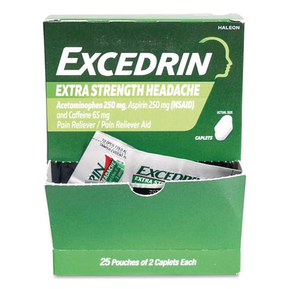 Excedrin, 2 Tablets/Packet, 25 Packets