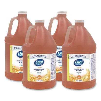 Antibacterial Defense Gold Liquid Hand Soap, 1 gal, 4/Carton