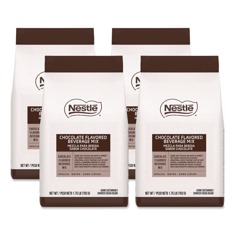 Premium Hot Chocolate Mix, Rich Chocolate, 1.75 lb Bag, 6/Carton