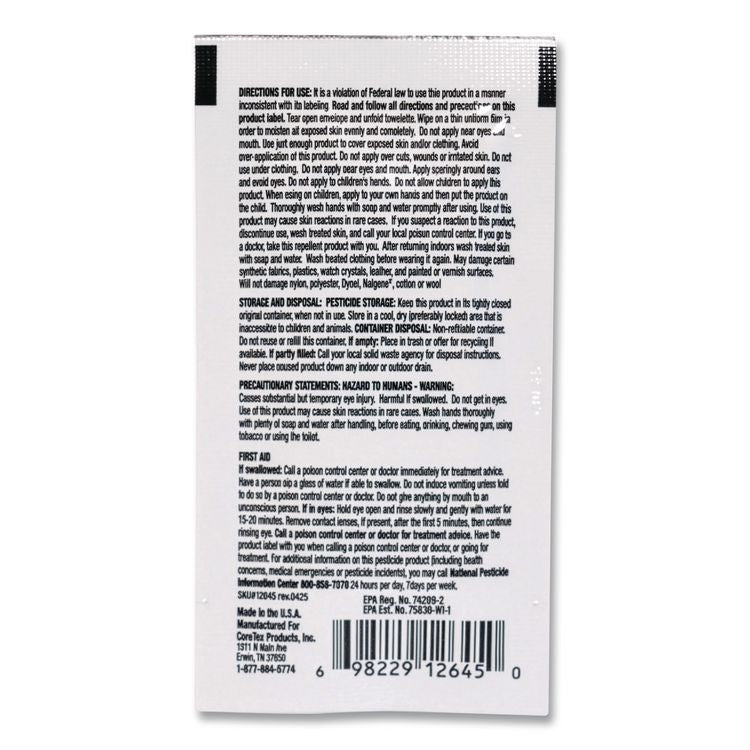 BugX30 Insect Repellent DEET Wipes, 300 Wipes