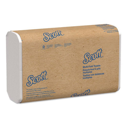 Essential Multi-Fold Towels, 1-Ply, 8 x 9.4, White, 250/Pack, 16 Packs/Carton