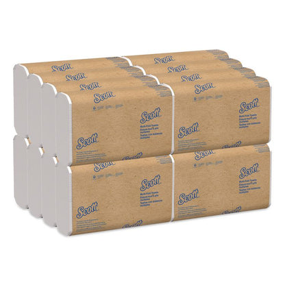 Essential Multi-Fold Towels, 1-Ply, 8 x 9.4, White, 250/Pack, 16 Packs/Carton