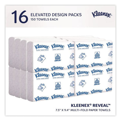 Reveal Multi-Fold Towels, 2-Ply, 8 x 9.4, White, 16/Carton