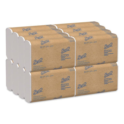 Essential Multi-Fold Towels 100% Recycled, 1-Ply, 9.2 x 9.4, White, 250/Pack, 16 Packs/Carton