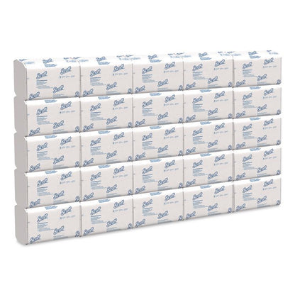Pro Scottfold Towels, 1-Ply, 7.8 x 12.4, White, 175 Towels/Pack, 25 Packs/Carton