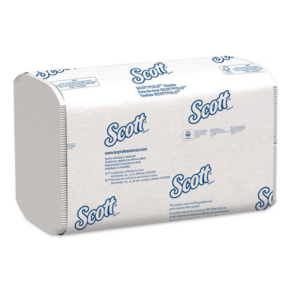 Pro Scottfold Towels, 1-Ply, 7.8 x 12.4, White, 175 Towels/Pack, 25 Packs/Carton