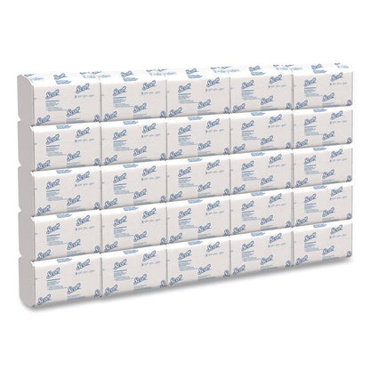 Pro Scottfold Towels, 1-Ply, 9.4 x 12.4, White, 175 Towels/Pack, 25 Packs/Carton
