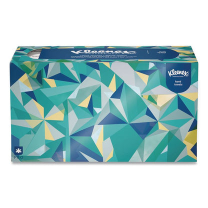 Hand Towels, POP-UP Box, Cloth, 1-Ply, 9 x 10.5, Unscented, White, 120/Box
