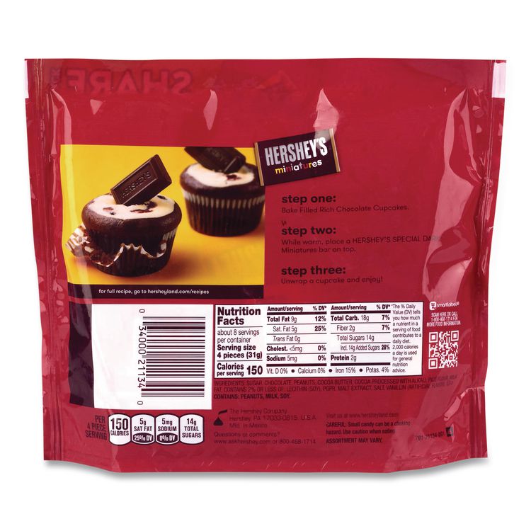 Miniatures Variety Share Pack, Dark Assortment, 9 oz Bag, 3/Pack