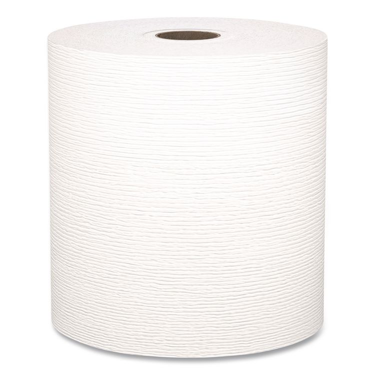 Universal Hard Roll Paper Towels with Premium Absorbency Pockets, 1-Ply, 8" x 600 ft, 1.75" Core, White, 6 Rolls/Carton