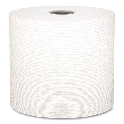 Hard Roll Paper Towels with Premium Absorbency Pockets with Colored Core, Gray Core, 1-Ply, 7.5" x 700 ft, White, 6 Rolls/CT